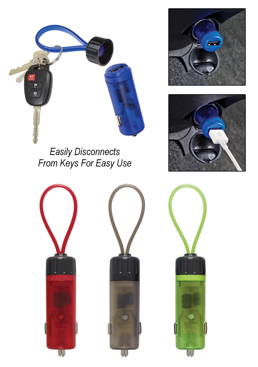 Glow USB Car Charger SP0308 Farias Trading Limited
